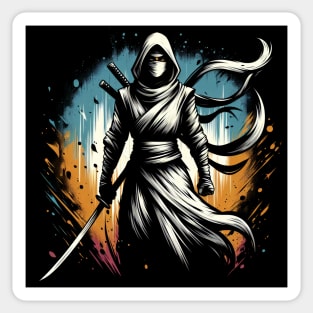 White Shinobi Sticker